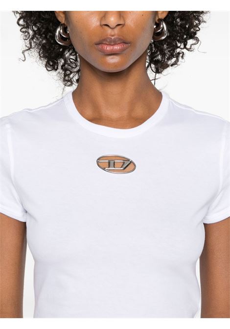 t uncutie long t-shit woman white DIESEL | A16839 0CLBR100